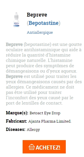 👉cout de la pilule Bepreve💊