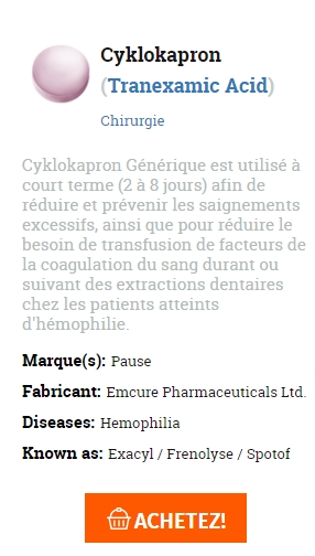 👉Cyklokapron generique meilleurs achats💊