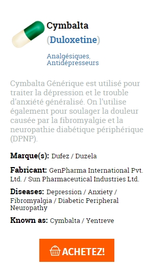 Cymbalta meilleur prix