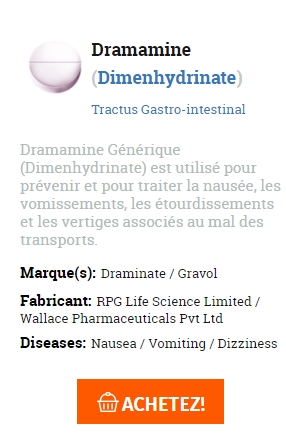 pilules de marque Dramamine acheter