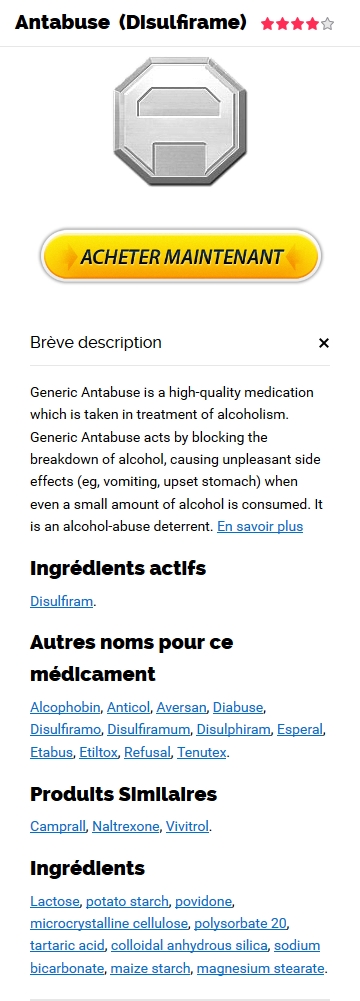 Vente Libre Antabuse 500 mg