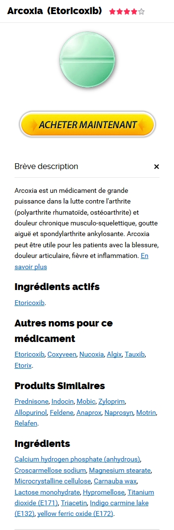 Arcoxia 90 mg Pas Cher En France