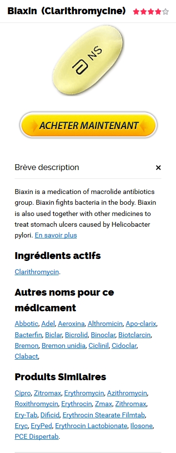 Biaxin 250 mg Prix En Pharmacie