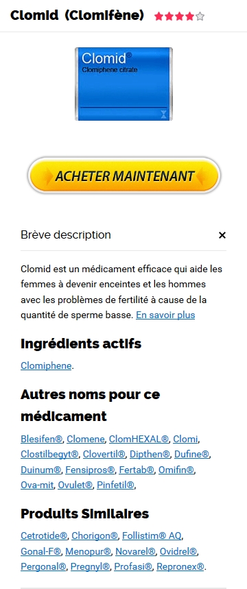 Acheter Clomid France Pharmacie