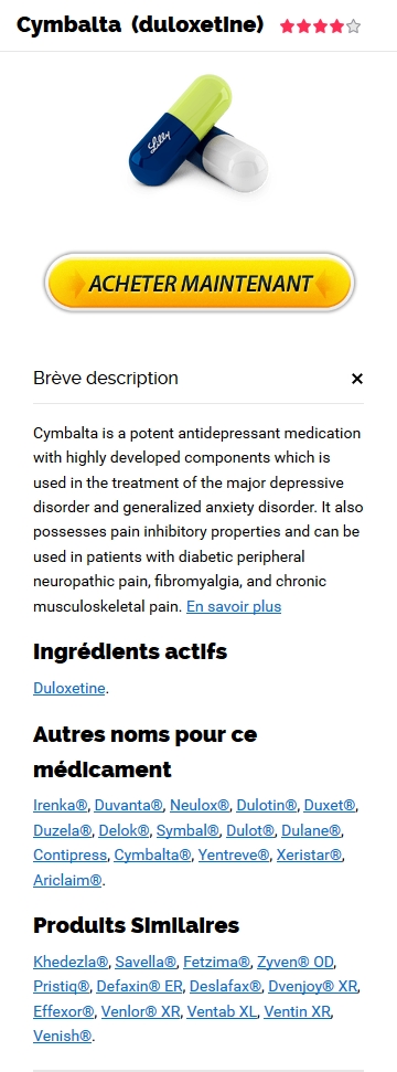 Vente Cymbalta 20 mg En Pharmacie