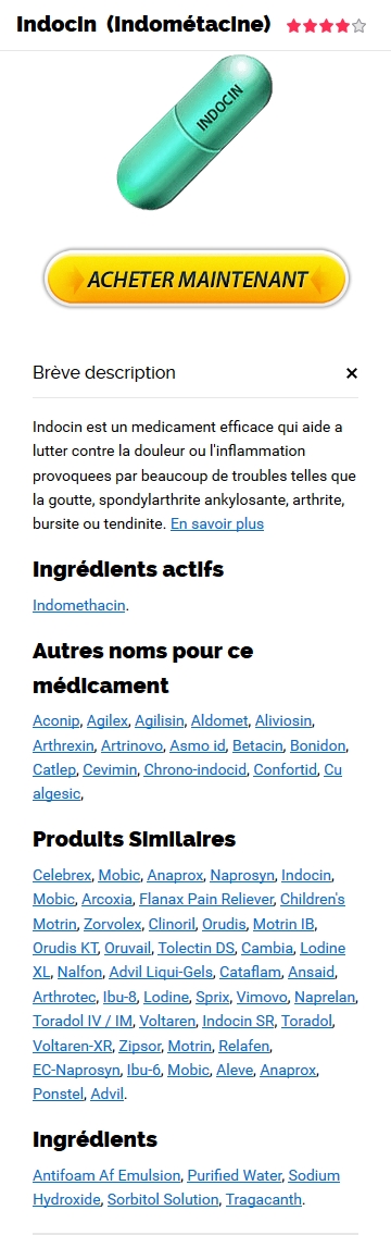 Indocin 25 mg Générique En Pharmacie
