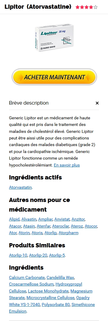 Medicament Lipitor Prix