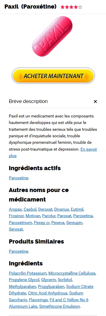 Vente Paroxetine France