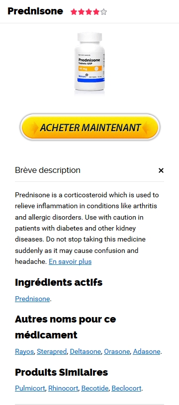 Achat Prednisone Pharmacie