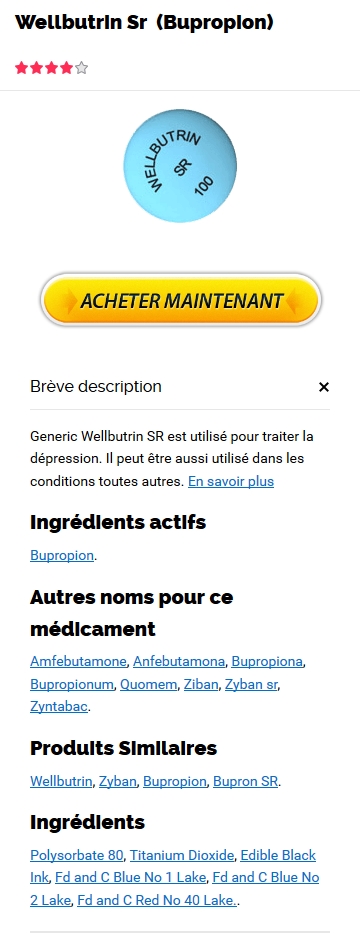 Acheter Wellbutrin Sr Generique En France