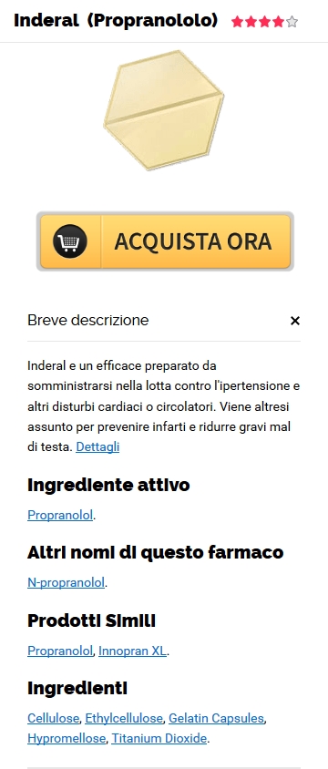 Acquista Inderal Propranolol Generico in Dunlap, IL