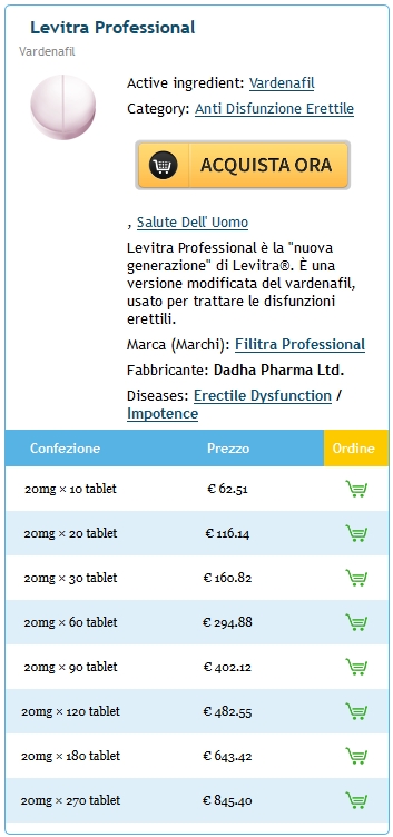 Generico Professional Levitra Vardenafil Sconto in Dundas, MN