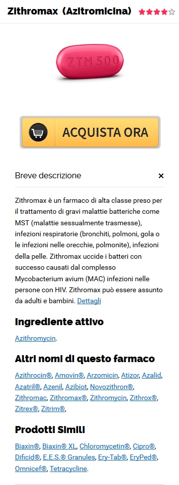 Zithromax 250 mg A Buon Mercato Online