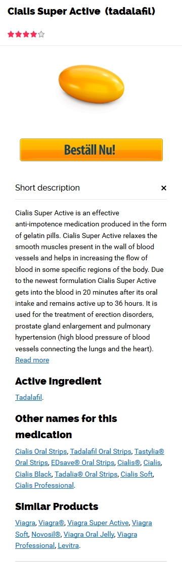 Beställa 20 mg Cialis Super Active Utan Recept