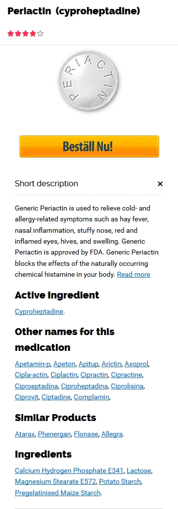 Billig Periactin 4 mg receptfritt
