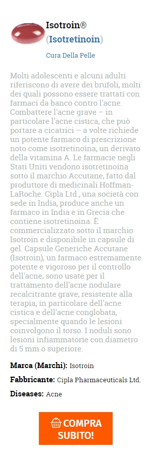 costo pillola Isotretinoin