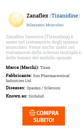 Tizanidine senza rx