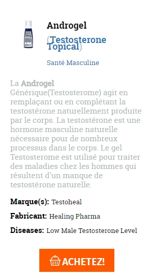 Androgel medicament prix