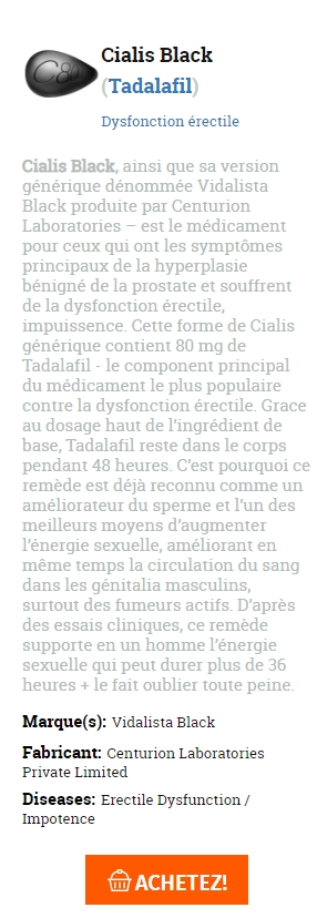 Cialis Black de vente par correspondance