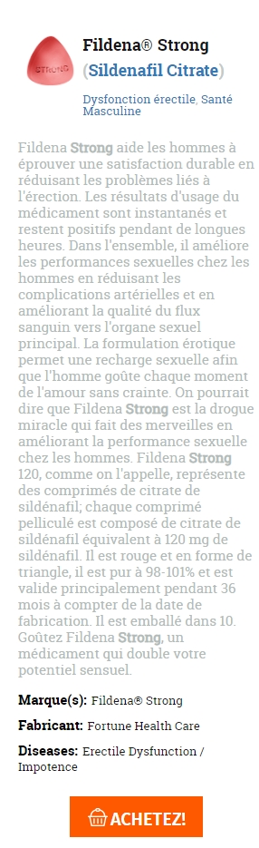 marque Fildena Strong pour la commande