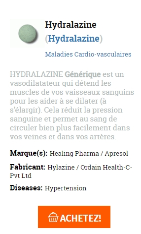 pilules de Hydralazine en ligne