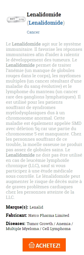 👉Lenalidomide prix💊