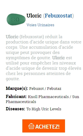 👉Uloric cout par comprime💊