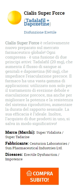 Tadalafil + Dapoxetine online in farmacia