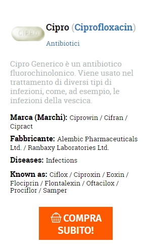 marchio Ciprofloxacin economico