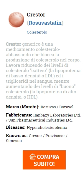 Rosuvastatin ordine a buon mercato