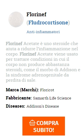 acquistare pillole di marca Fludrocortisone