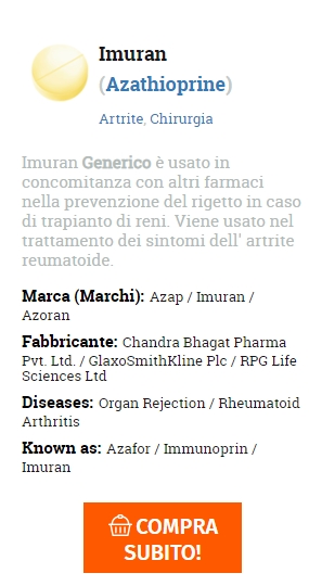 Prezzi di compresse Imuran