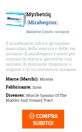 Mirabegron acquisto generico