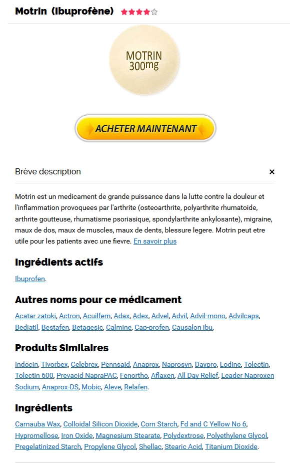 Achat de Motrin 600 mg pas cher in Saint Augustine, FL