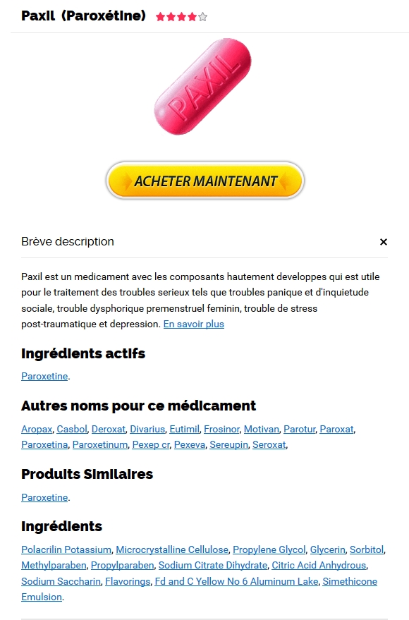 Les moins chers des médicaments en ligne * Acheter Paxil En France